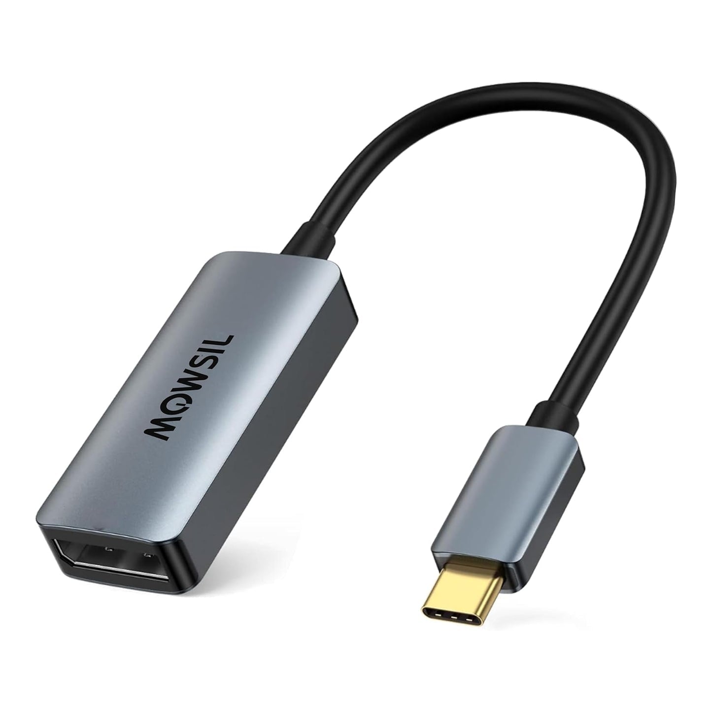 Mowsil USB-C to DisplayPort Adapter – 4K@60Hz, Aluminum Alloy, High-Speed Video Converter for Mac & Laptop