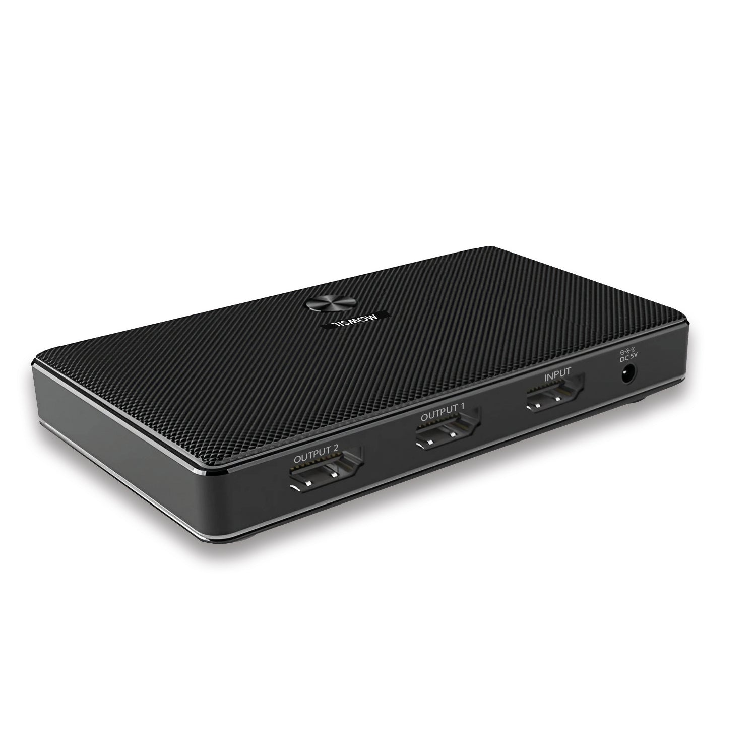 Mowsil HDMI Splitter 1x2 – 4K@30Hz, 1 In 2 Out, Supports 3D, HDR, Full HD, High-Performance Video Splitter