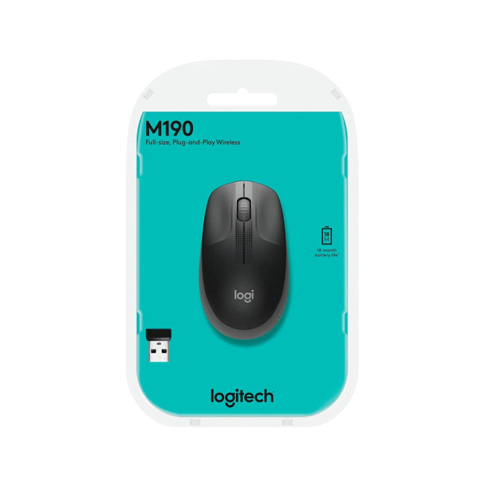 Logitech Mouse M190 Wireless - Black