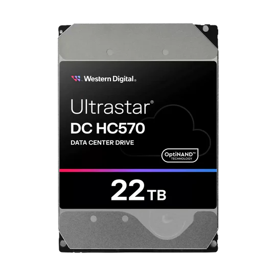 WD Ultrastar DC HC570 22TB 7200 RPM SATA 6Gb/s 512MB Cache 3.5-Inch Enterprise Hard Drive