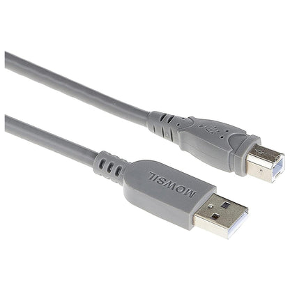 Mowsil USB 2.0 Type-A to Type-B Printer Cable 10 Meter – 480Mbps High-Speed, Tangle-Free PVC, Reliable Connection