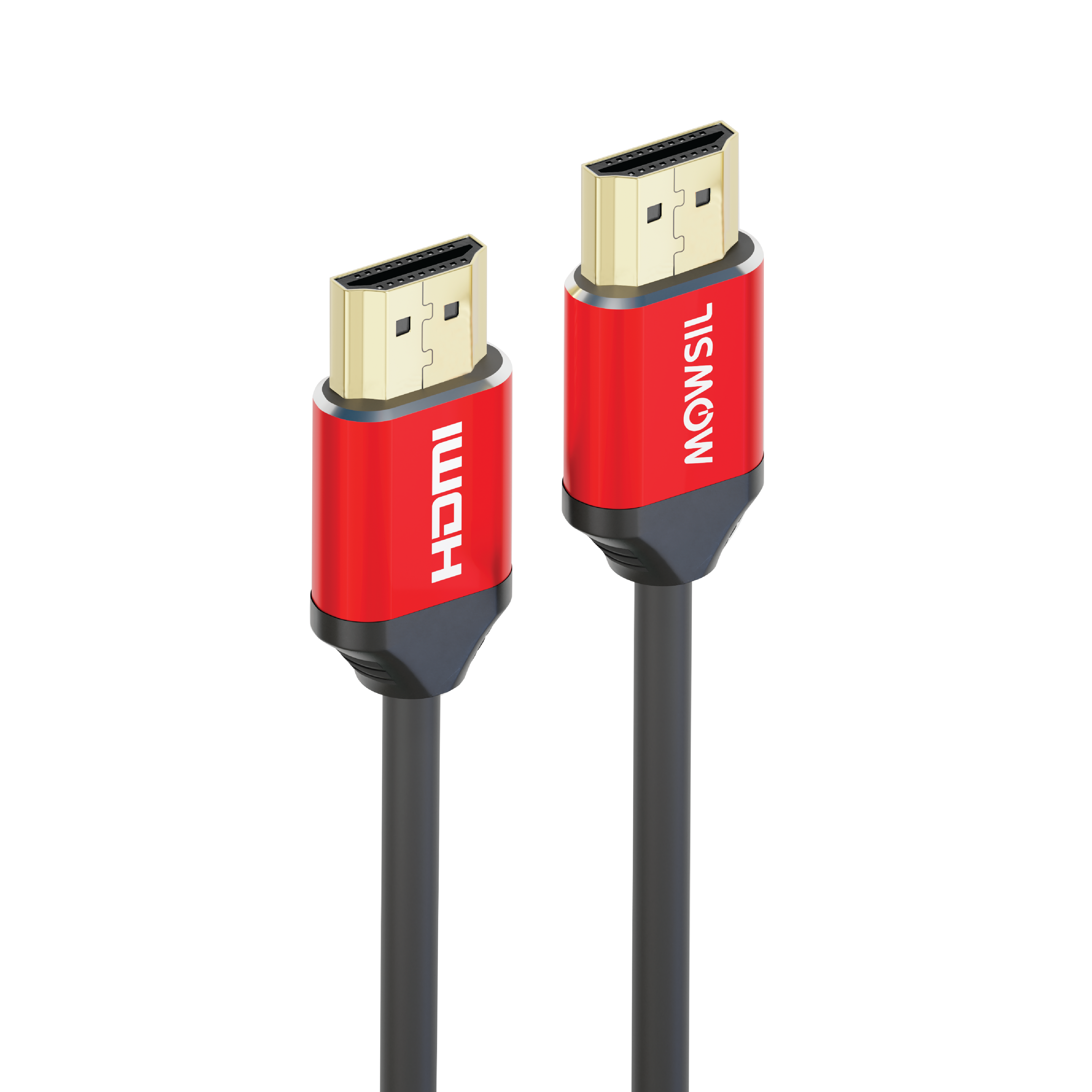 Mowsil HDMI 1.4 Cable 1 Meter | 4K@30Hz, 1080p@60Hz, 10.8Gbps High Speed, 3D, DTS:X, Gold-Plated | TV PC PS5 Monitor