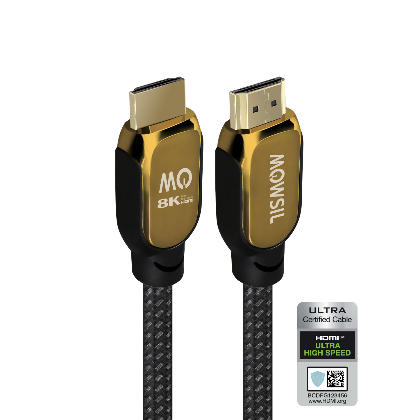 Mowsil 8K HDMI 2.1 Cable 5 Meter – 48Gbps Ultra High-Speed, 8K@60Hz, 4K@120Hz, Braided, Gold-Plated Connectors