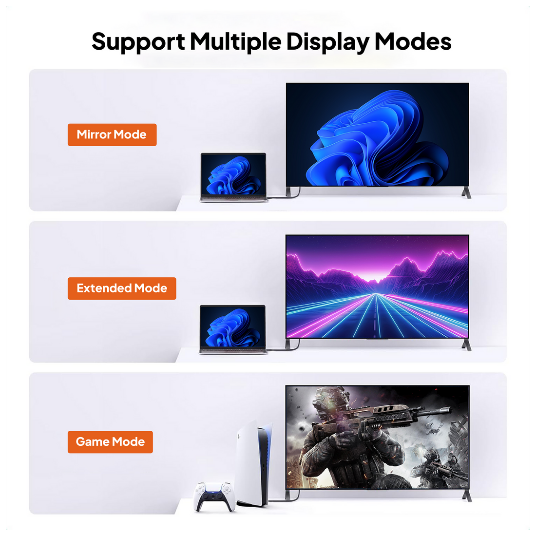 Mowsil HDMI 1.4 Cable 25 Meter | 4K@30Hz, 1080p@60Hz, 10.8Gbps High Speed, 3D, DTS:X, Gold-Plated | TV PC PS5 Monitor