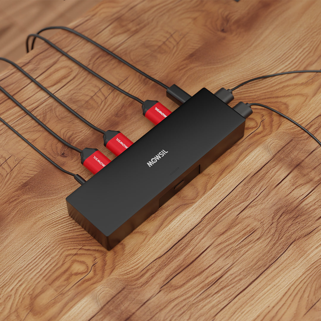 Mowsil HDMI KVM Switch 2 Port 4K@60Hz – Share USB Keyboard, Mouse &amp; Monitor Between 2 PCs/Laptops
