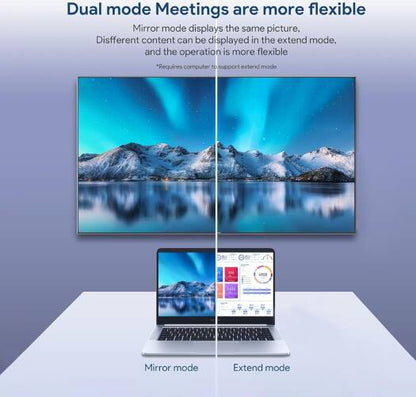 Mowsil USB C to HDMI VGA Adapter, USB Type C to Dual VGA HDMI Splitter Converter