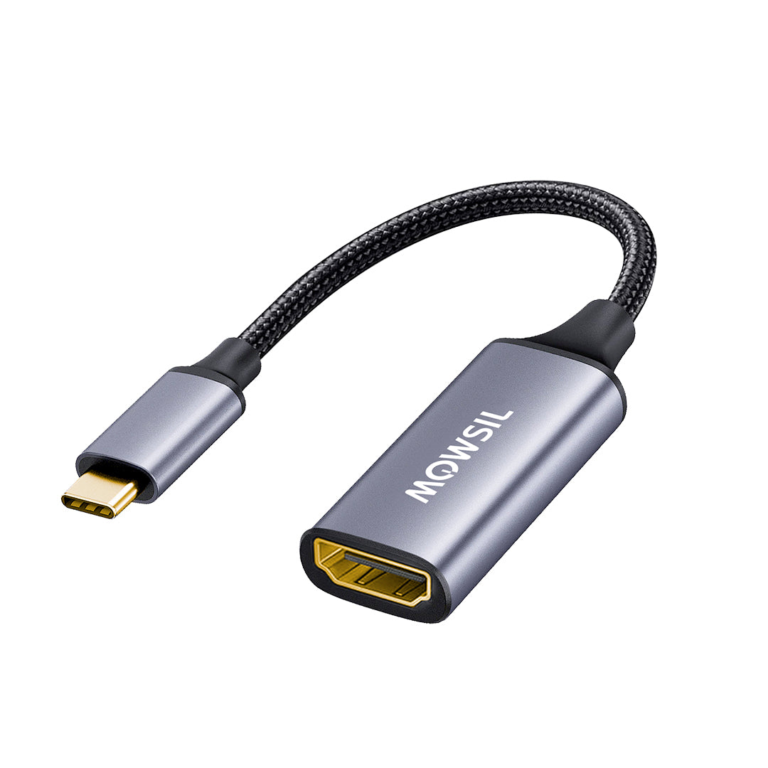 Mowsil USB-C to HDMI Adapter – 4K@60Hz, Aluminum Alloy, High-Speed Converter for MacBook, Laptop &amp; iPad