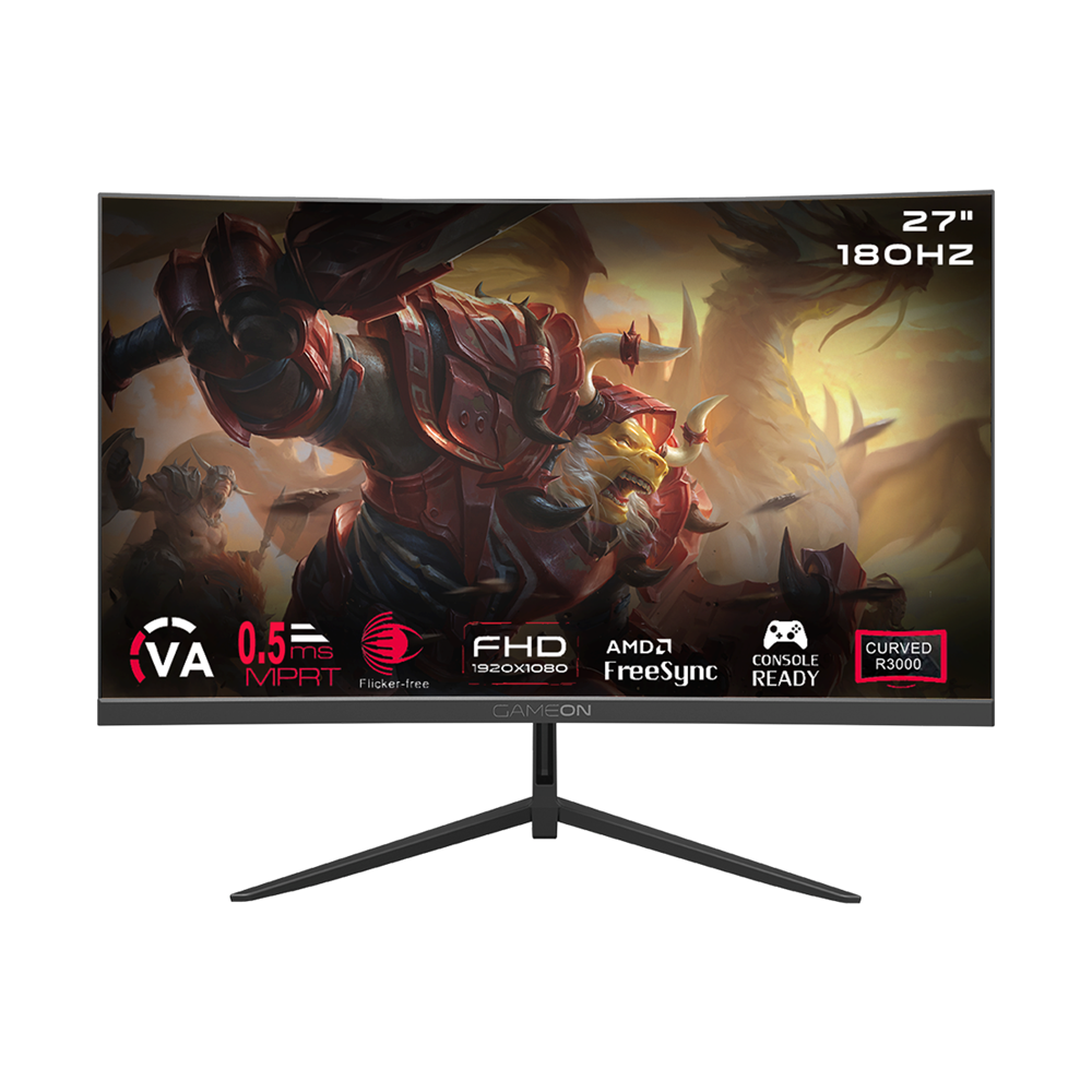 GameOn 27″ C27F180VA Curved 180Hz 0.5ms FHD VA HDMI 2.1 Speaker Gaming Monitor
