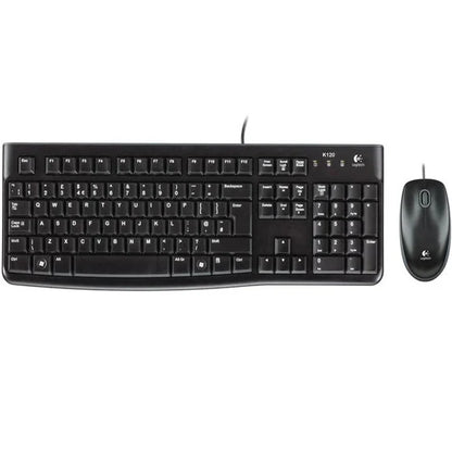 Logitech MK120 - Wired / USB / Quiet Typing / Arb/Eng - Keyboard &amp; Mouse Combo