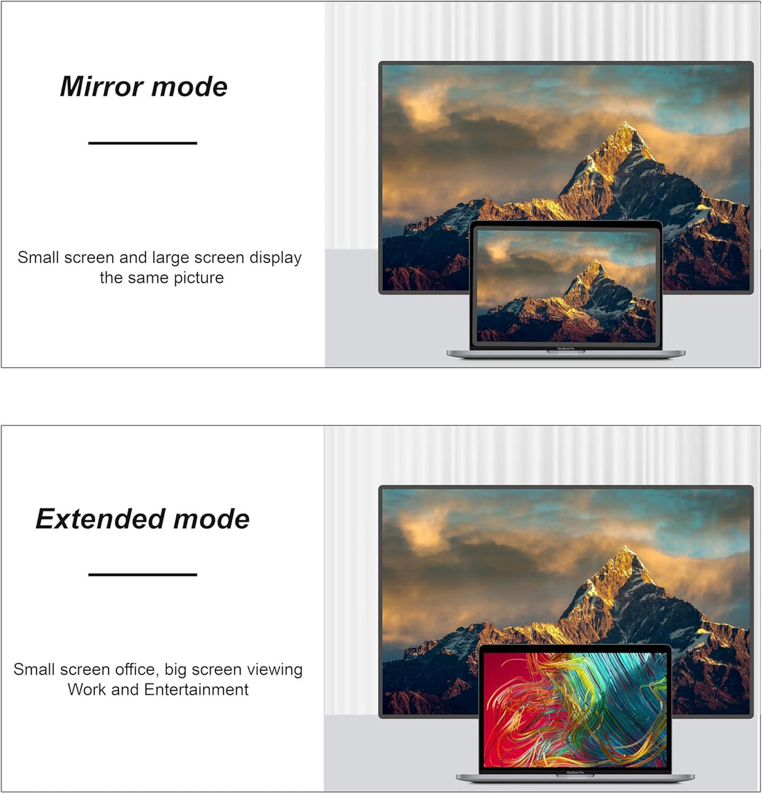 Mowsil 6-in-1 USB-C Hub Docking Station | 4K@60Hz HDMI, 100W PD, RJ45, 2×USB 3.0 &amp; USB-C Data | MacBook iPad