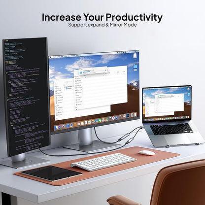 Mowsil USB-C to HDMI Adapter – 4K@60Hz, Aluminum Alloy, High-Speed Converter for MacBook, Laptop &amp; iPad