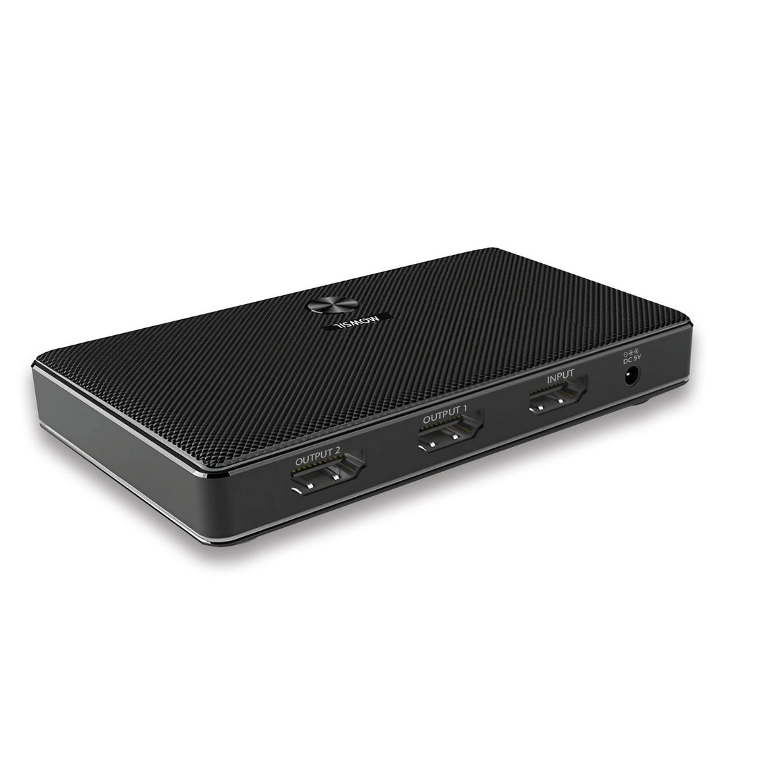 Mowsil HDMI Splitter 1x2 – 4K@30Hz, 1 In 2 Out, Supports 3D, HDR, Full HD, High-Performance Video Splitter