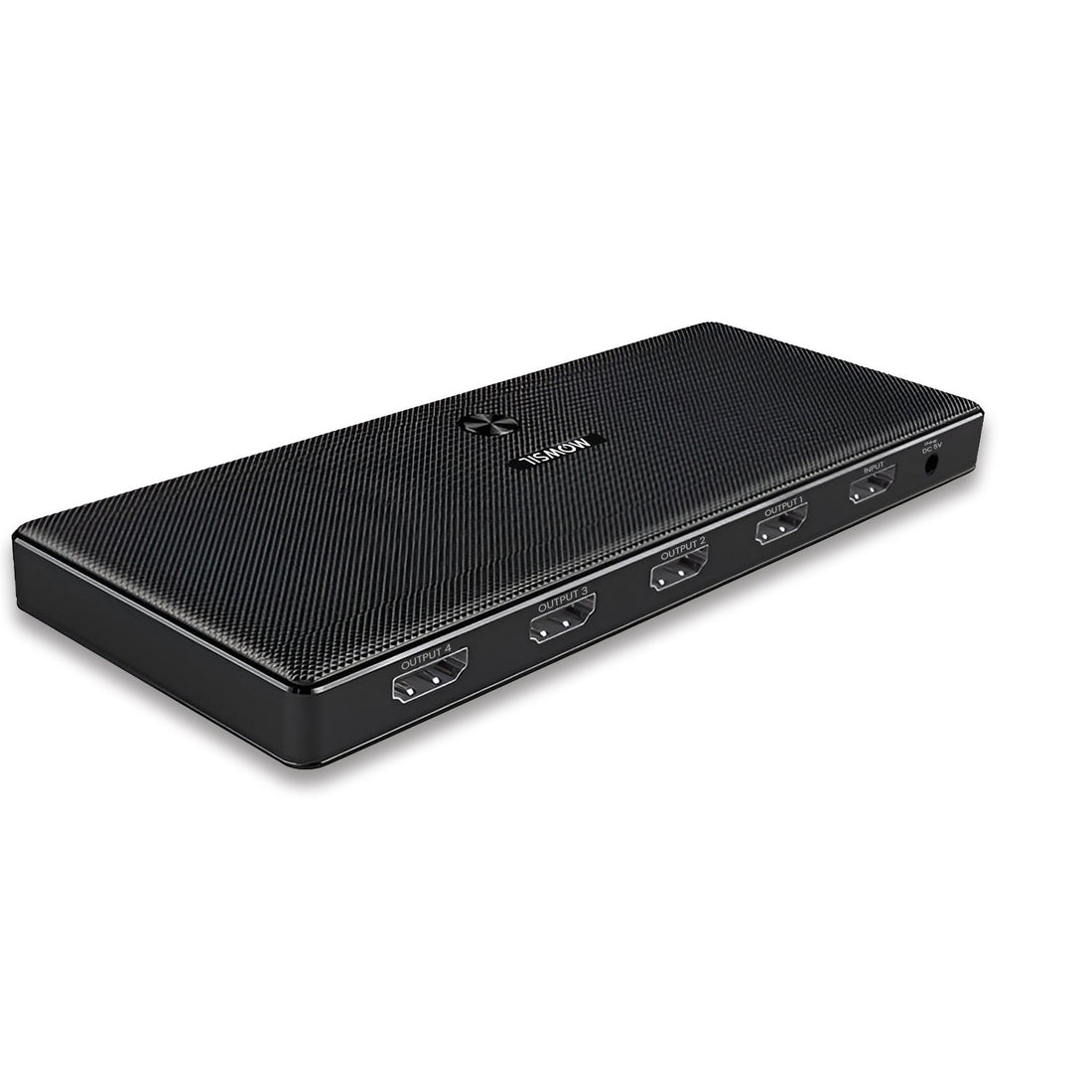 Mowsil HDMI Splitter 1x4 – 4K@30Hz, 1 In 4 Out, Supports 3D, HDR, Full HD, High-Performance Video Splitter