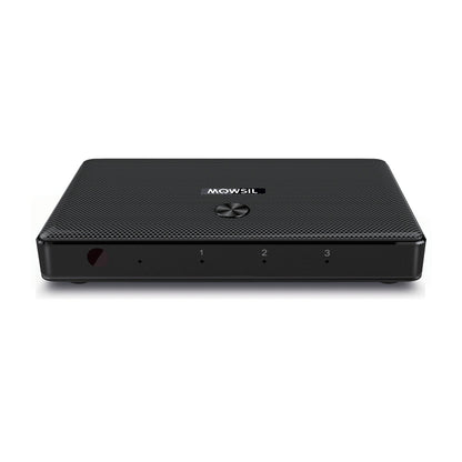 Mowsil 3-Port HDMI Switch 4K@60Hz – HDMI 2.0, 18Gbps, HDR, HDCP 2.2, 3D, IR Remote, Plug &amp; Play