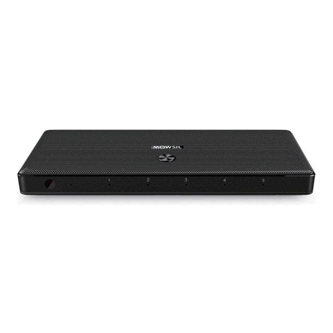 Mowsil 5-Port HDMI Switch 4K@60Hz – HDMI 2.0, 18Gbps, HDR, HDCP 2.2, 3D, IR Remote, Plug &amp; Play