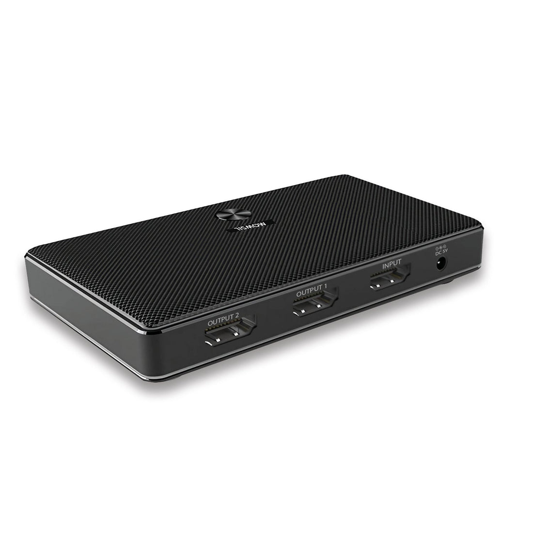 Mowsil HDMI Splitter 1x2 – 4K@60Hz HDMI 2.0, HDCP 2.2, HDR, 3D Support, 1 In 2 Out Video Splitter