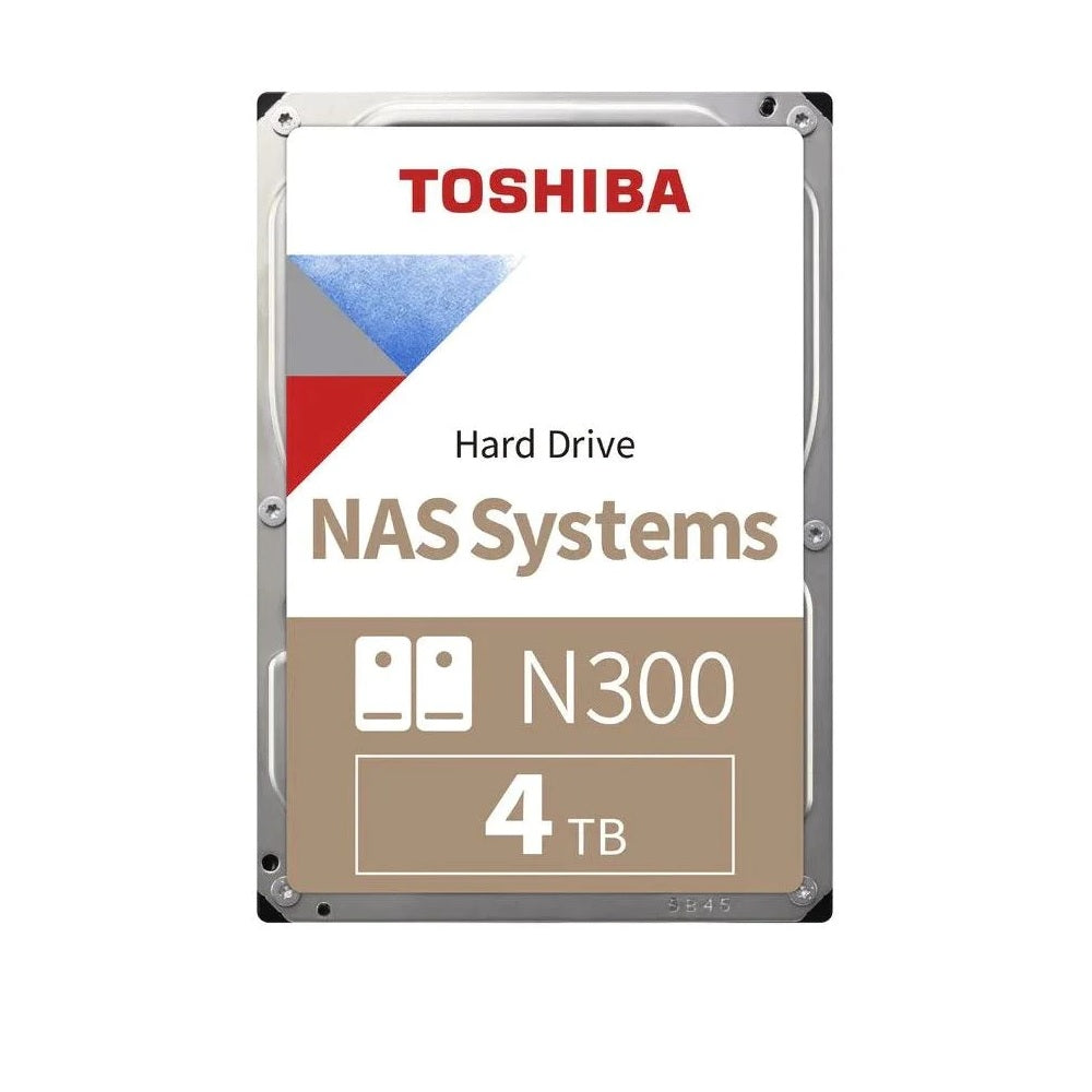 Toshiba 4TB N300 NAS Hard Drive 3.5″ SATA Internal HDD, 7200rpm