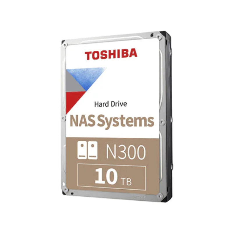 Toshiba N300 NAS Hard Drive - 10TB / 3.5-inch / SATA / 7200 RPM / 256MB Buffer