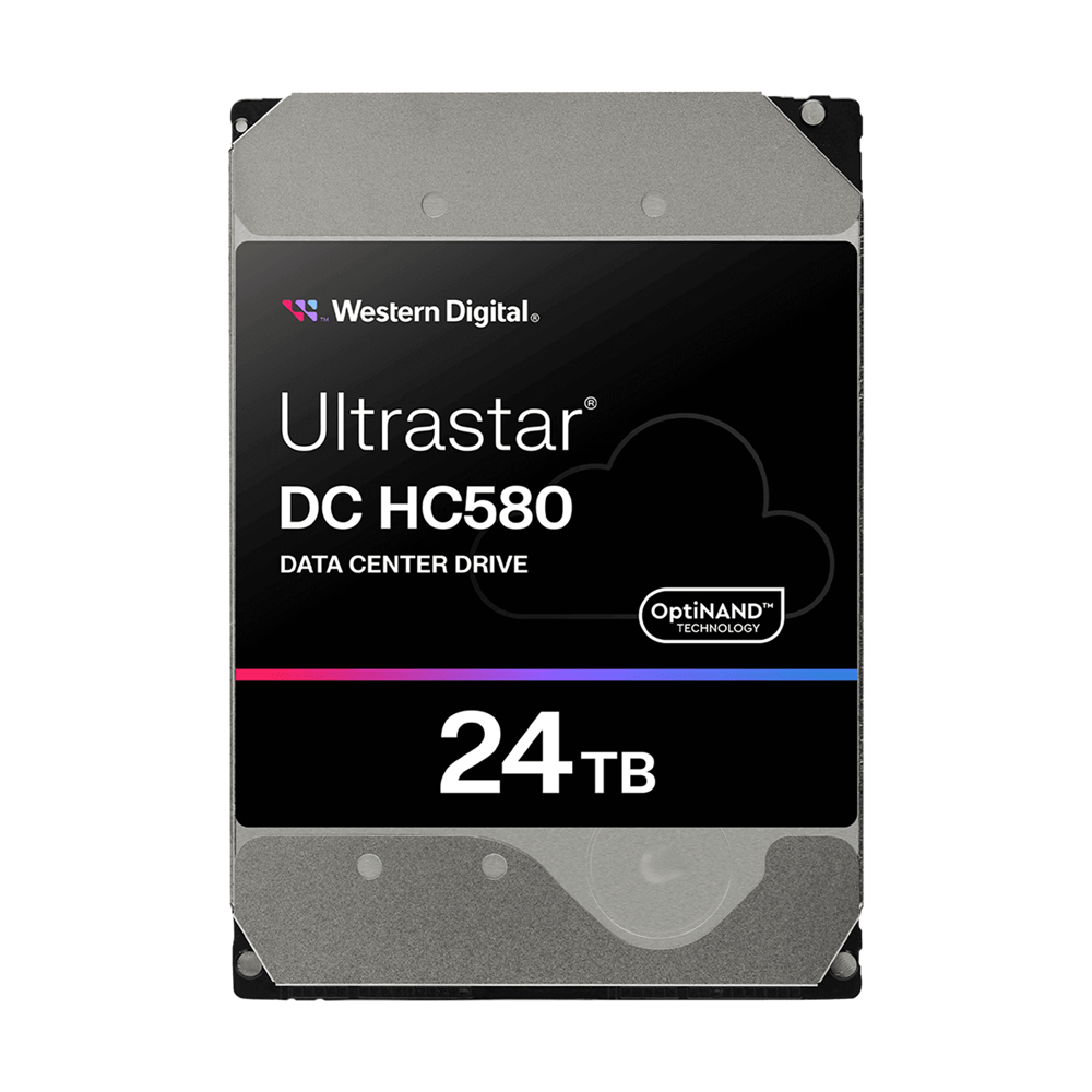 WD 24TB Ultrastar DC HC580 SATA 3.5″ Data Center HDD 0F62796, 7200rpm (298MB/s)