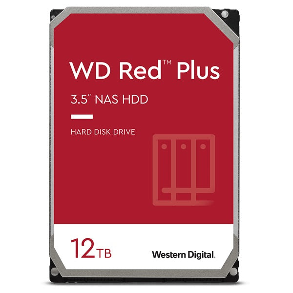 WD 12TB Red Plus SATA 3.5″ NAS HDD, 7200rpm