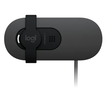 Logitech Brio 100 Full HD Webcam with Privacy Shutter – Black