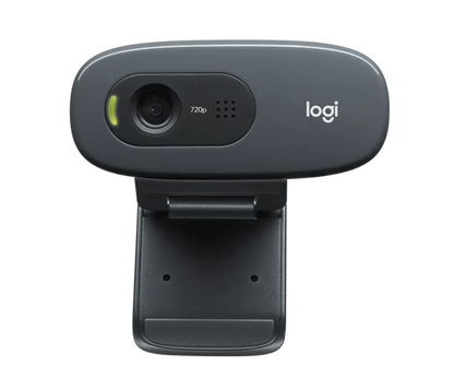 Logitech C270 HD Webcam - 720p / USB 2.0 / Wired / Black