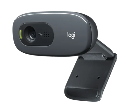 Logitech C270 HD Webcam - 720p / USB 2.0 / Wired / Black