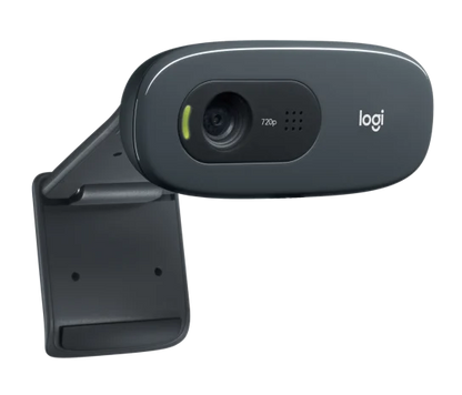 Logitech C270 HD Webcam - 720p / USB 2.0 / Wired / Black