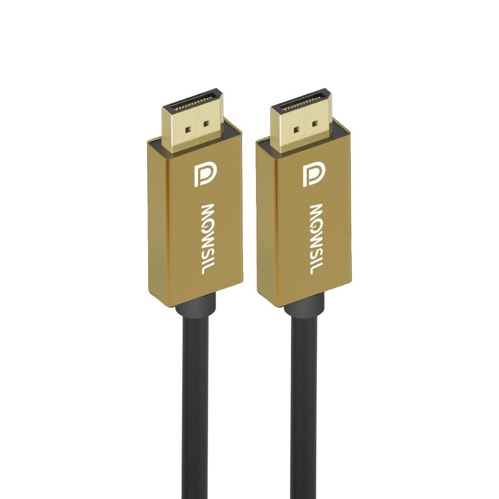 Mowsil 8K DisplayPort 1.4 Cable 5 Meter – 48Gbps, 8K@60Hz, 4K@144Hz HDR, Braided High-Speed Gold-Plated DP Cord