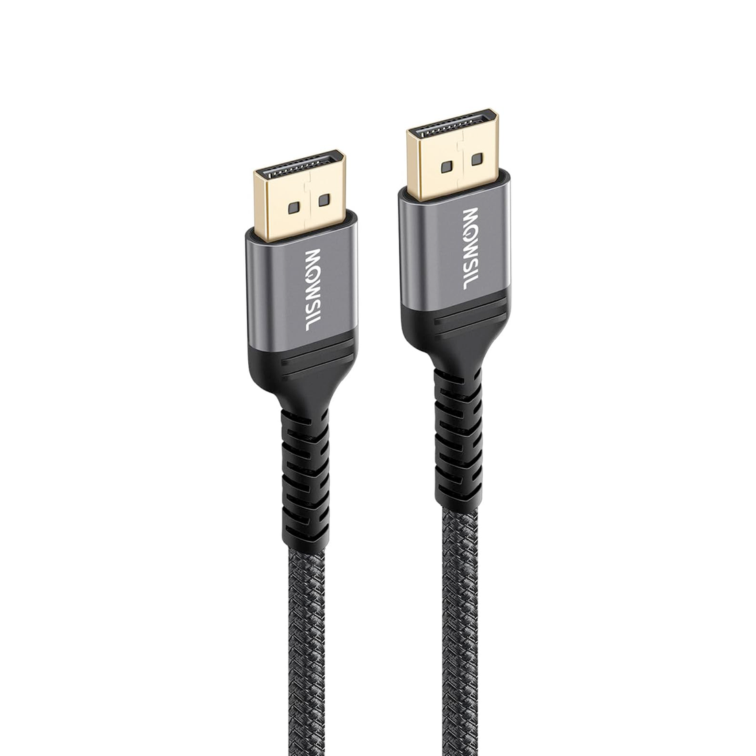 Mowsil 4K DisplayPort Cable DP 1.2 - 2 Meter | 4K@60Hz 2K@165Hz Gold-Plated Braided High-Speed Cable for PC &amp; Gaming Monitor