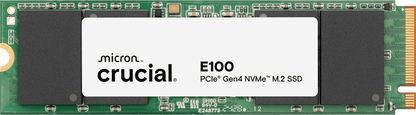 Crucial E100 480GB PCIe Gen4 NVMe M.2 SSD