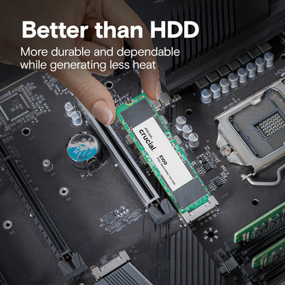 Crucial E100 - 1TB / M.2 2280 / 5000 MB/s / PCIe 4.0 - SSD (Solid State Drive)