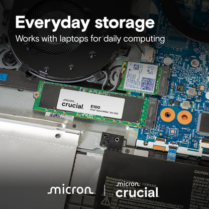 Crucial E100 - 1TB / M.2 2280 / 5000 MB/s / PCIe 4.0 - SSD (Solid State Drive)