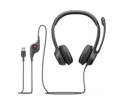 Logitech USB Headset H390 with Noise Cancelling Mic
