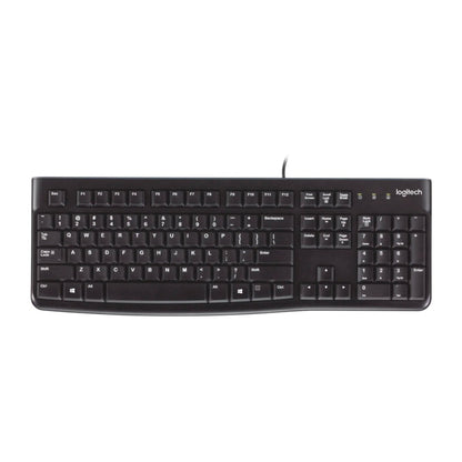 Logitech K120 - Wired / USB 2.0 / Arb/Eng / Black - Keyboard