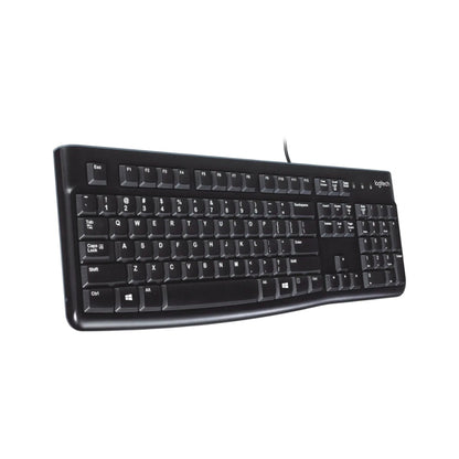 Logitech K120 - Wired / USB 2.0 / Arb/Eng / Black - Keyboard