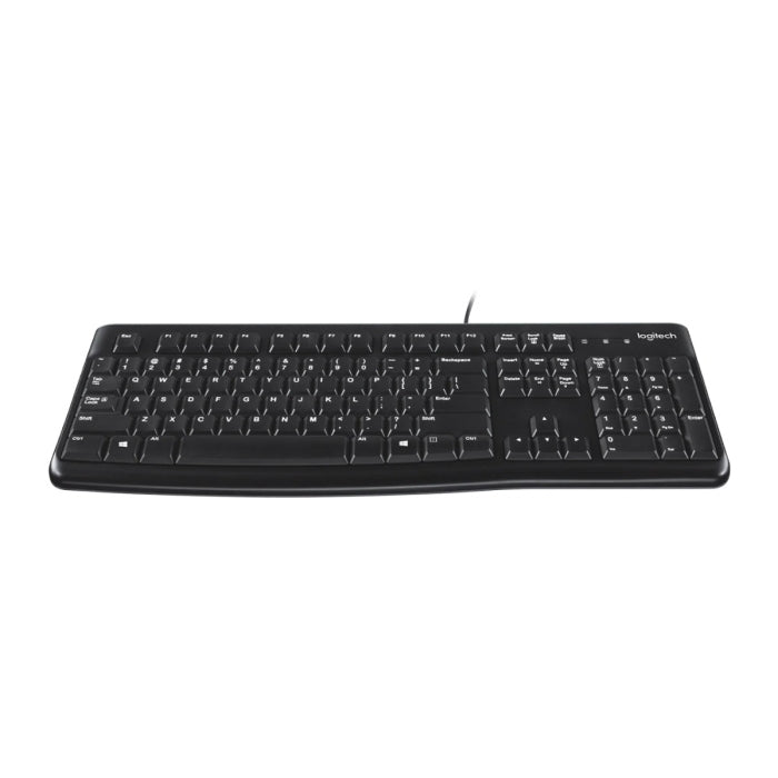 Logitech K120 - Wired / USB 2.0 / Arb/Eng / Black - Keyboard