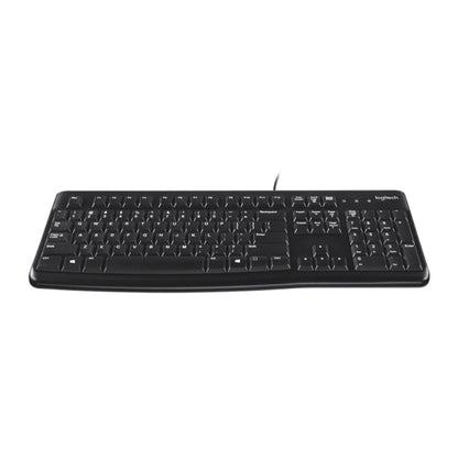 Logitech K120 - Wired / USB 2.0 / Arb/Eng / Black - Keyboard