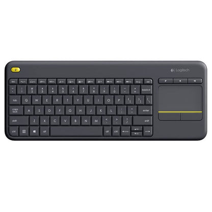 Logitech K400 Plus Wireless Touch Keyboard - 2.40GHz / Up to 10m / Wi-Fi / Black - Keyboard