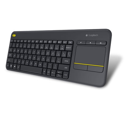Logitech K400 Plus Wireless Touch Keyboard - 2.40GHz / Up to 10m / Wi-Fi / Black - Keyboard