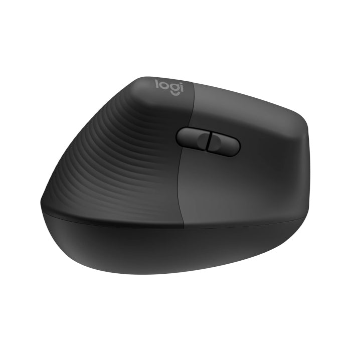 Logitech Lift Vertical Ergonomic Bluetooth/Wireless Mouse, Up to 2 Years Battery Life, For PC &amp; Mac - Graphite