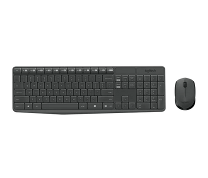 Logitech MK235 - 2.40GHz / Up to 10m / Optical / Wi-Fi / Arb/Eng - Keyboard &amp; Mouse Combo