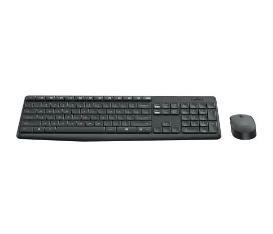 Logitech MK235 - 2.40GHz / Up to 10m / Optical / Wi-Fi / Arb/Eng - Keyboard &amp; Mouse Combo