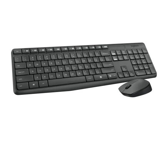 Logitech MK235 - 2.40GHz / Up to 10m / Optical / Wi-Fi / Arb/Eng - Keyboard &amp; Mouse Combo