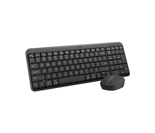 Logitech MK250 Compact Bluetooth Keyboard &amp; Mouse Combo - Wireless / Arabic/English / Black