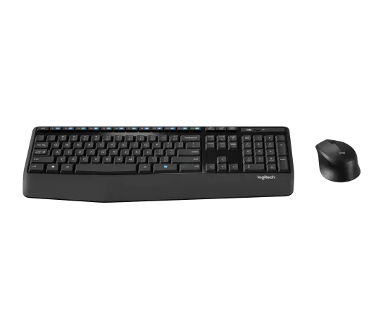 Logitech MK345 - Wireless / USB / Arabic/English Keys / Black - Keyboard &amp; Mouse Combo