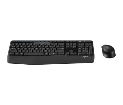 Logitech MK345 - Wireless / USB / Arabic/English Keys / Black - Keyboard &amp; Mouse Combo