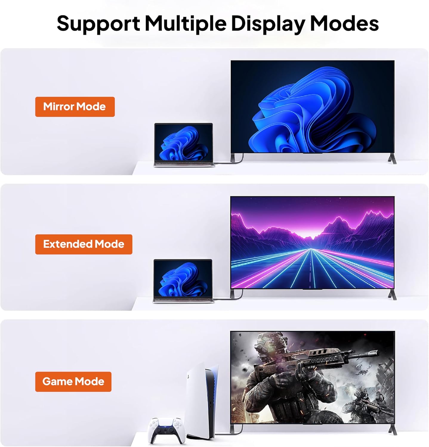 Mowsil 4K DisplayPort Cable DP 1.2 - 2 Meter | 4K@60Hz 2K@165Hz Gold-Plated Braided High-Speed Cable for PC &amp; Gaming Monitor