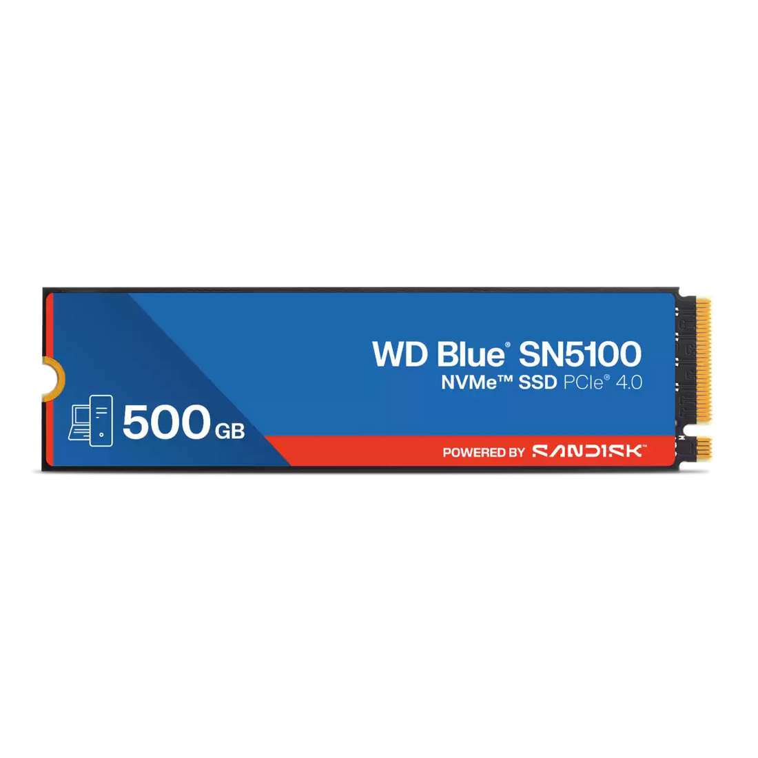WD Blue SN5100 NVMe SSD - 500GB / Up to 6600MB/s / M.2 2280 / PCIe Gen4 x4 - SSD (Solid State Drive)