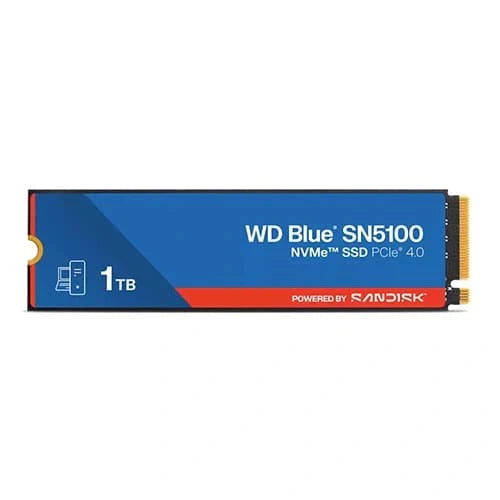 WD Blue SN5100 NVMe SSD - 1TB / Up to 7100MB/s / M.2 2280 / PCIe Gen4 x4 - SSD (Solid State Drive)